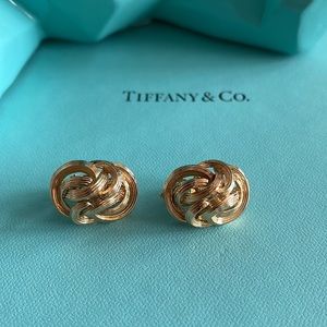 Tiffany & Co 18 Knot Clip Earrings